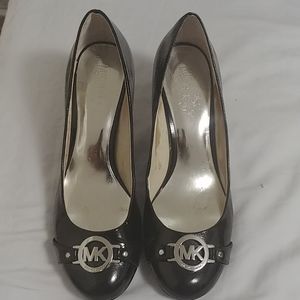 Michael Kors Fulton Pump Black and Silver(Midheel)